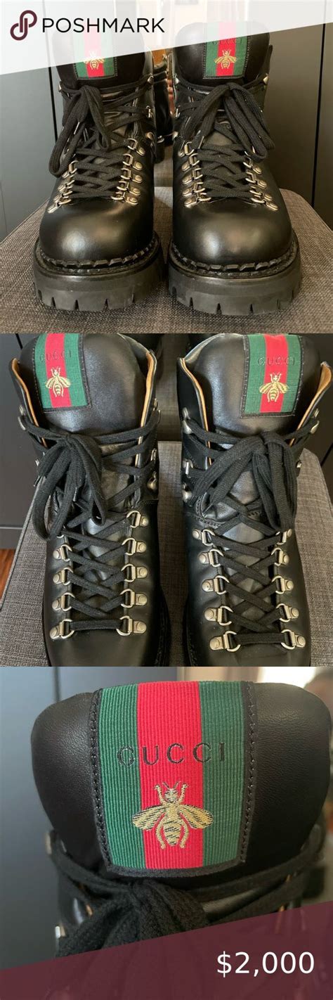 gucci bee combat boots|gucci combat boots sale.